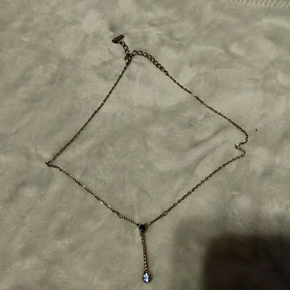 Napier necklace with blue stone